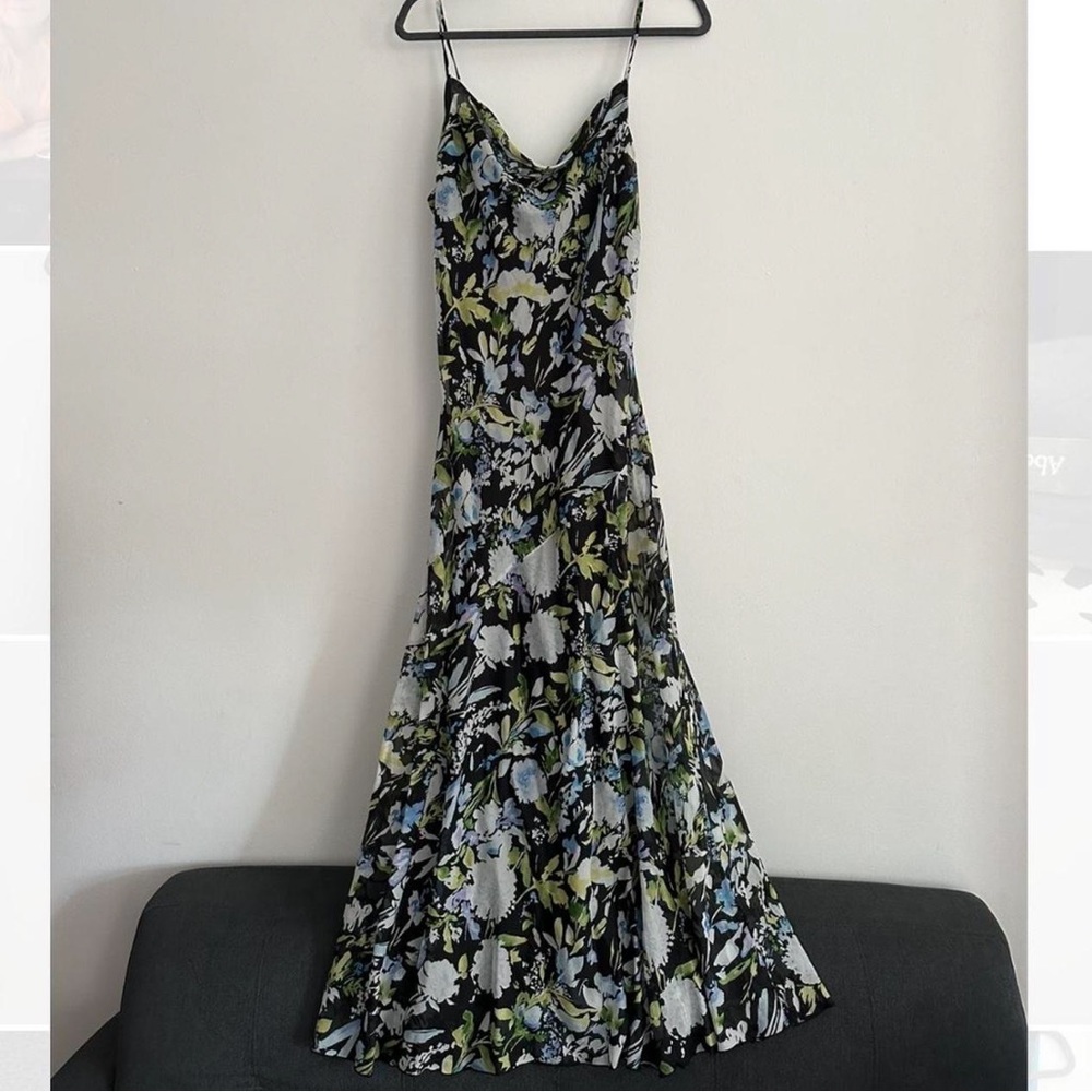 Abercrombie Floral Cowl Neck Maxi Dress